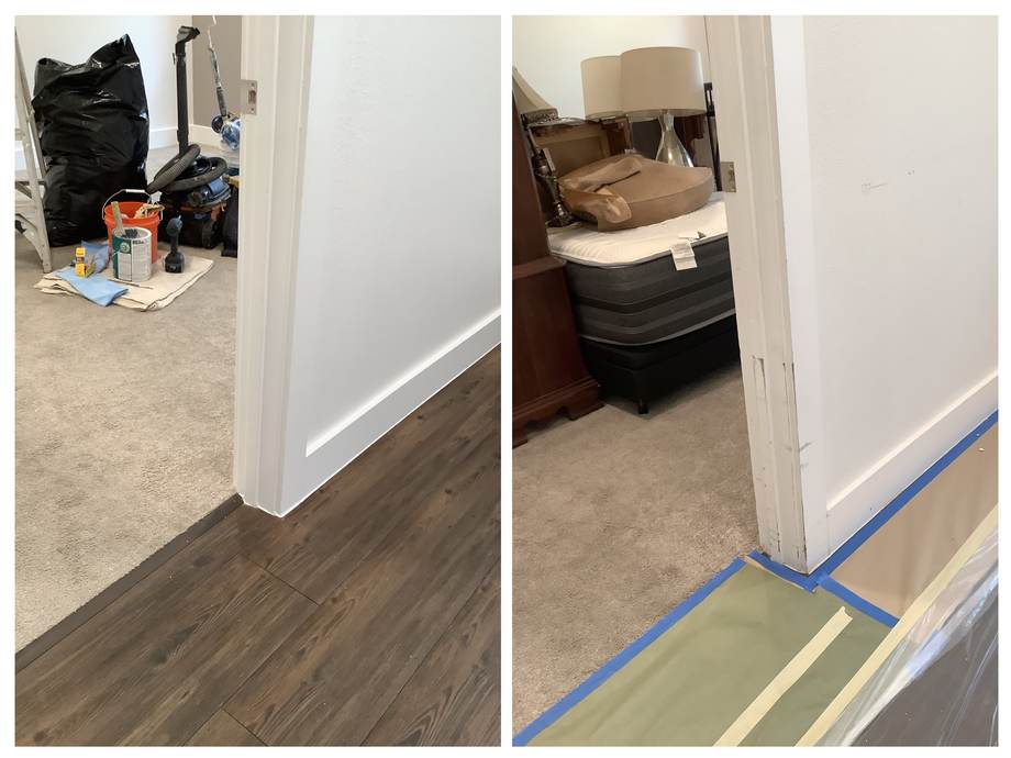 Interior — before & after